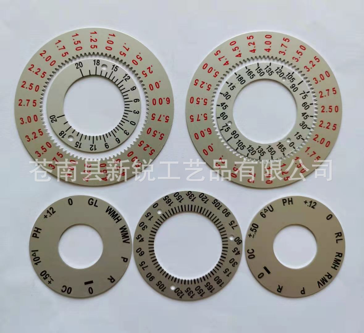 金属仪表盘 铝合金刻度仪表盘 仪表指示盘 电位器刻度盘