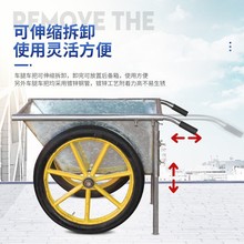 加厚工地翻斗车建筑农用环卫养殖饲料车拉粪车鸡粪羊粪充气轮斗车