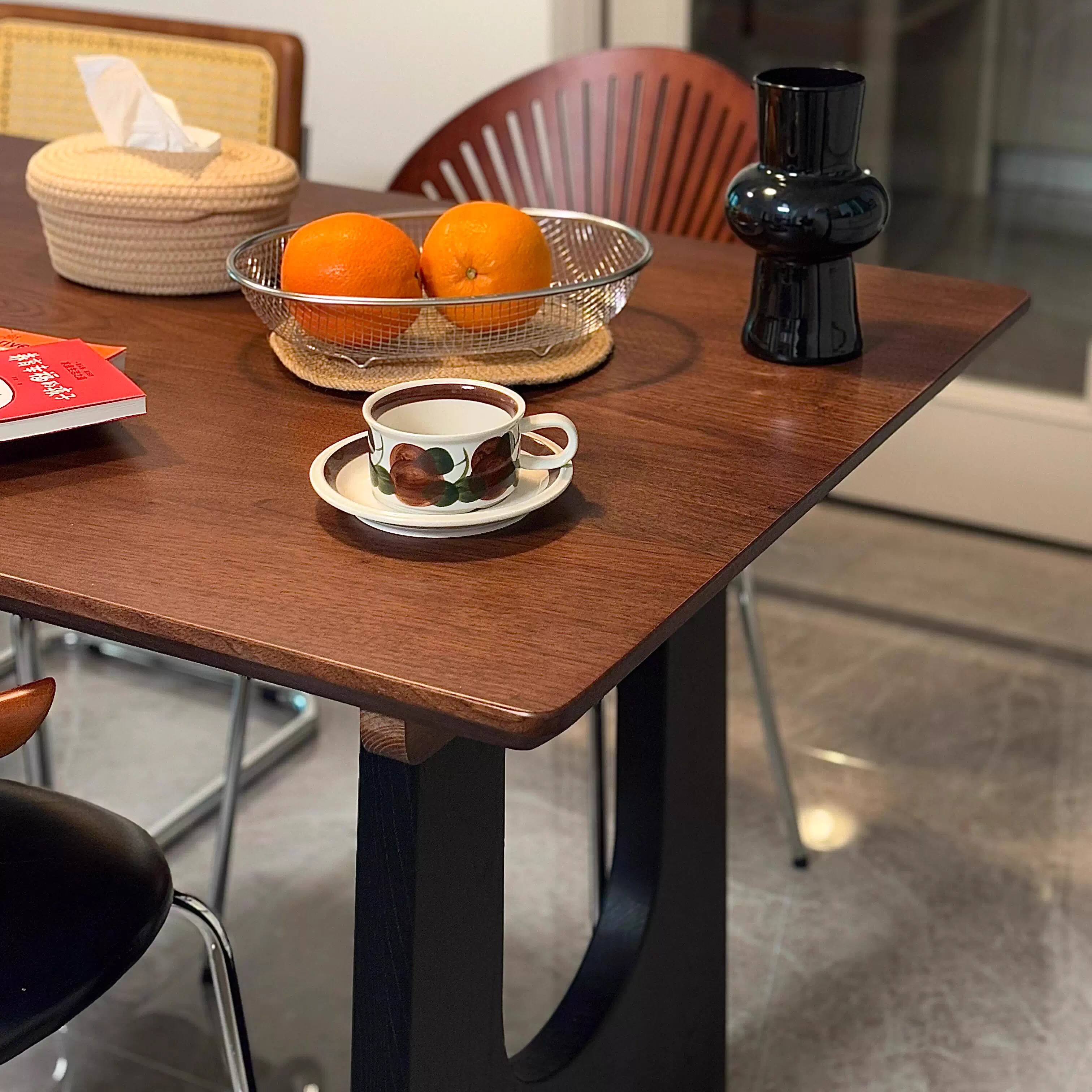 Mesa de comedor de madera maciza para la sala de estar, mesa larga, mesa de trabajo, mesa de comedor, mesa de conferencias, mesa de oficina
