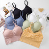 Top with cups, sexy colored sports bra top, yoga clothing, breast tightener, T-shirt, underwear, beautiful back, for running