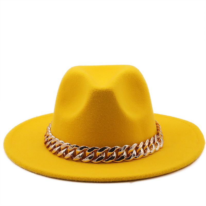 Wholesale Accessories Woolen Big Brim Fashion Jazz Top Hats Nihaojewelry display picture 13