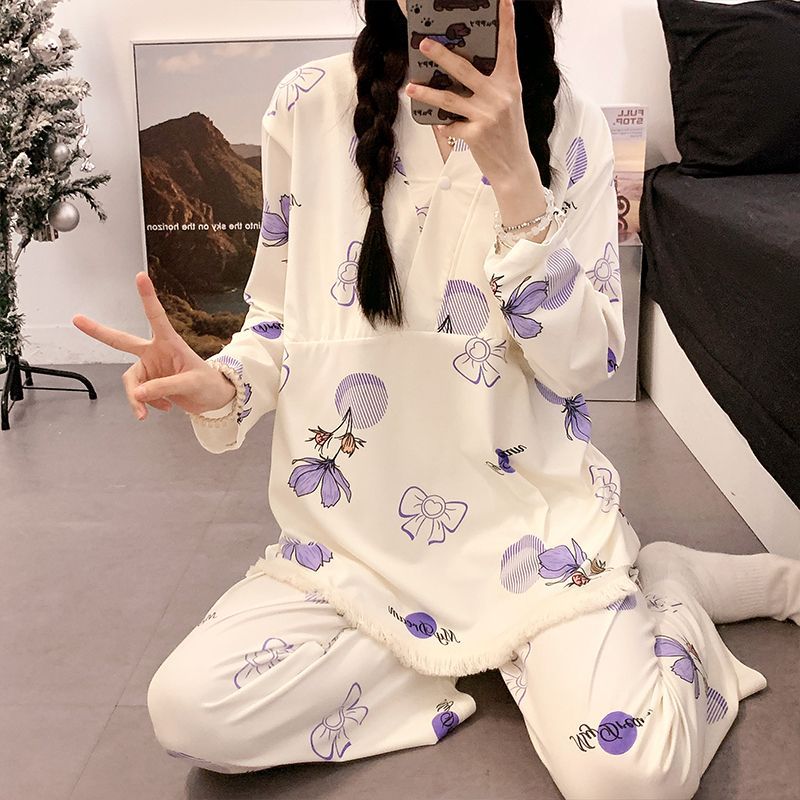 E9605 # [보라색 꽃-가슴 패드 포함]