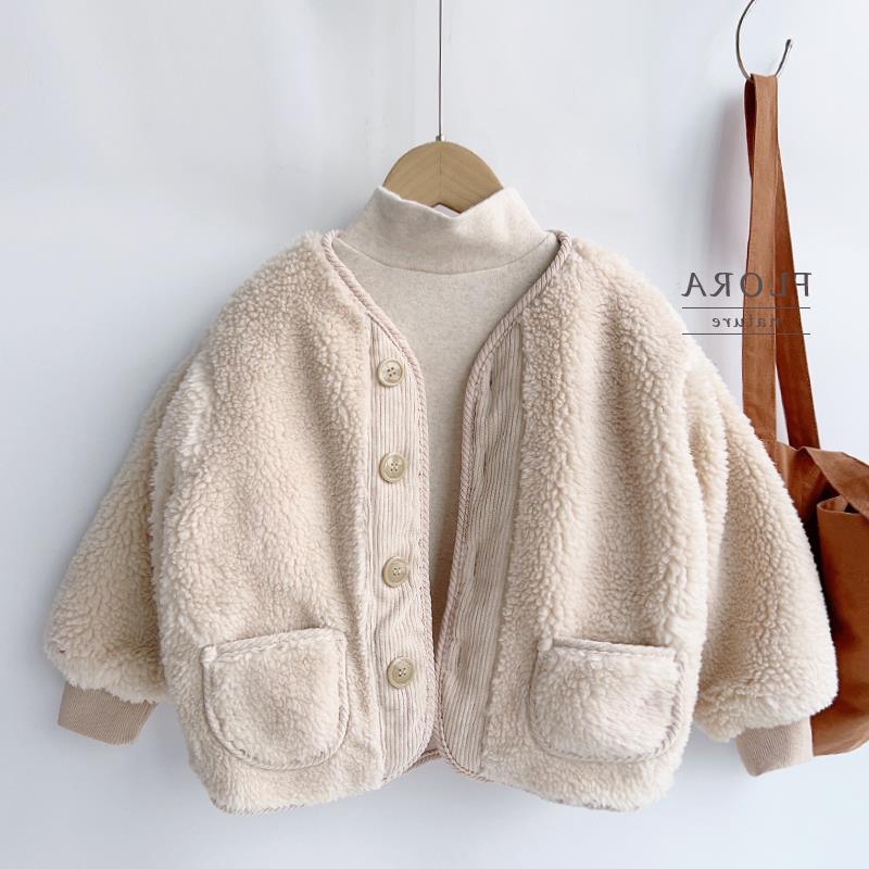 Keep warm velvet children's jacket for men and women