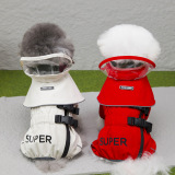 Плащ для собак, одежда для домашних животных, одежда для собак, плащ для домашних животных, четвероногий плащ, новый 25 съемный плащ