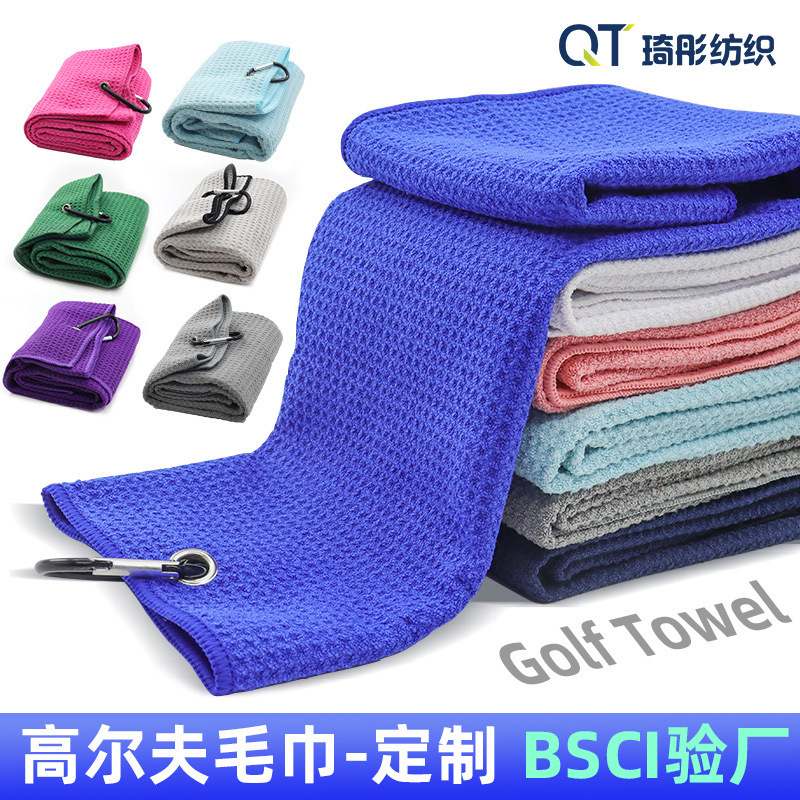 Microfiber Pineapple Plaid Golf Towel 70% off Golf Towel Waffle Custom Printed Embroidered Logo Quick Drying