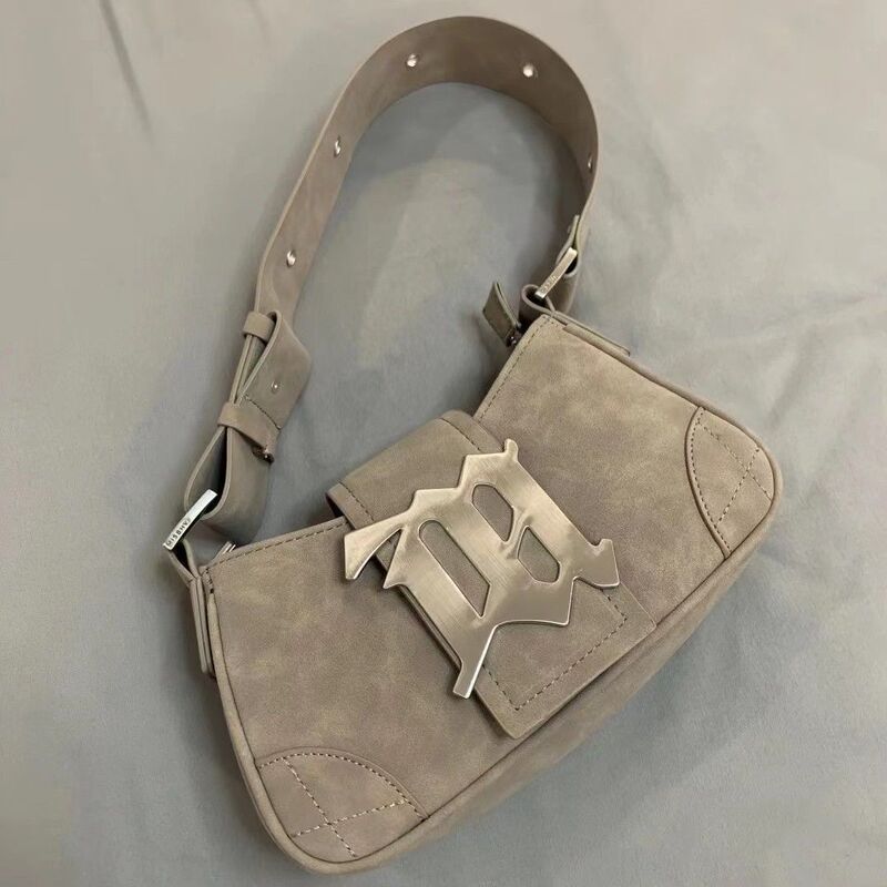 Little Red Book Internet Celebrator Niche Designer Vintage All-match Frosted Leather Shoulder Portable Small Bag 2025 New