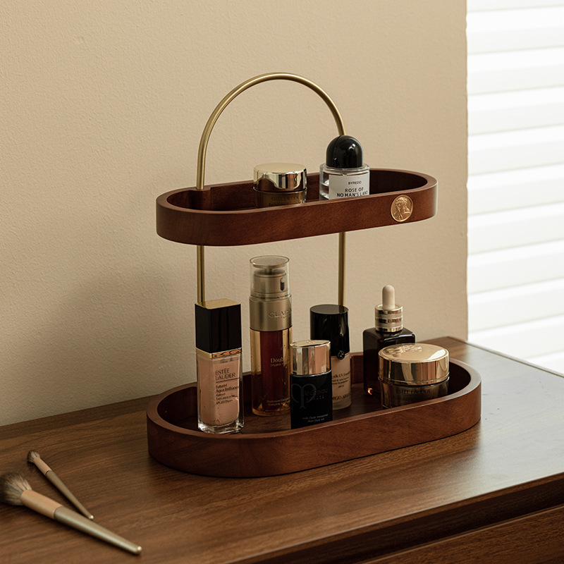Wooden Multi-Layer Cosmetics Storage Box Desktop Dressing Table Storage Rack Perfume Lipstick Advanced Skin Care Product Storage Rack Wooden Multi-Layer Cosmetics Storage Box Desktop Dressing Table Storage Rack Perfume Lipstick Advanced Skin Care Product Storage Rack