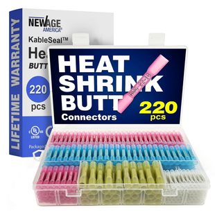 New Age America ®   220 Heat Shrink Butt Connectors Kit Kableseal ™ |   A