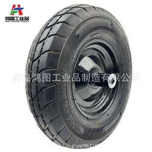 Factory Customized 15inch Inflatable Wheel Handcart Wheels 16-Inch 3.50/4.00-8 Rubber Pneumatic Tires