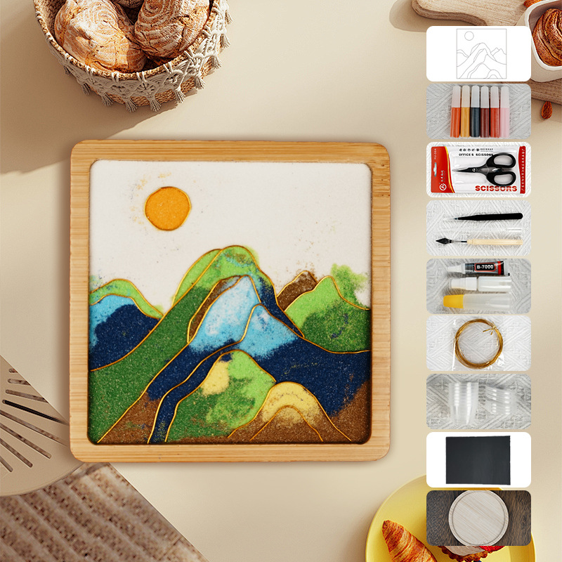 Materiales tradicionales hechos a mano Jintao Landiy pintura de esmalte novatos tazas esteras estudiantes activos cultura cultural inmaterial