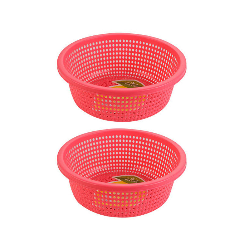 プラスチック排水バスケットキッチン肥厚大型新しい野菜洗濯バスケット家庭用フルーツボウルラウンドフルーツ耐久性|undefined