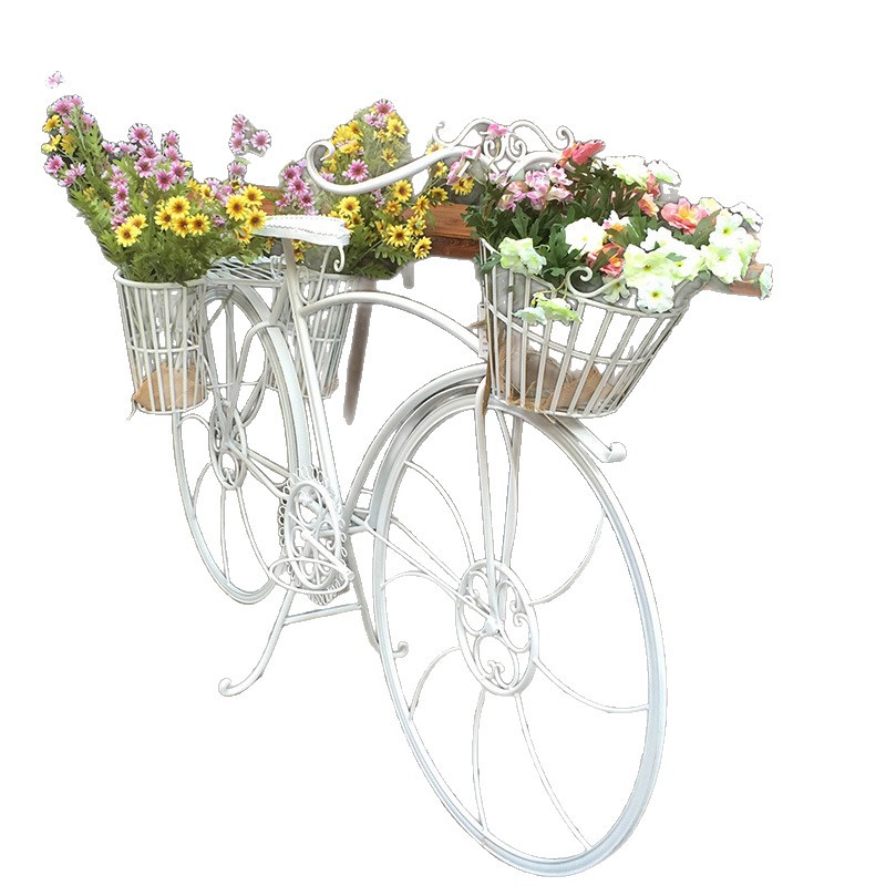 Adornos de boda de hierro forjado para bicicletas, decoración para bodas, carrito de flores y fotografía, soporte para jardín al aire libre - Mayorista de Yiwu