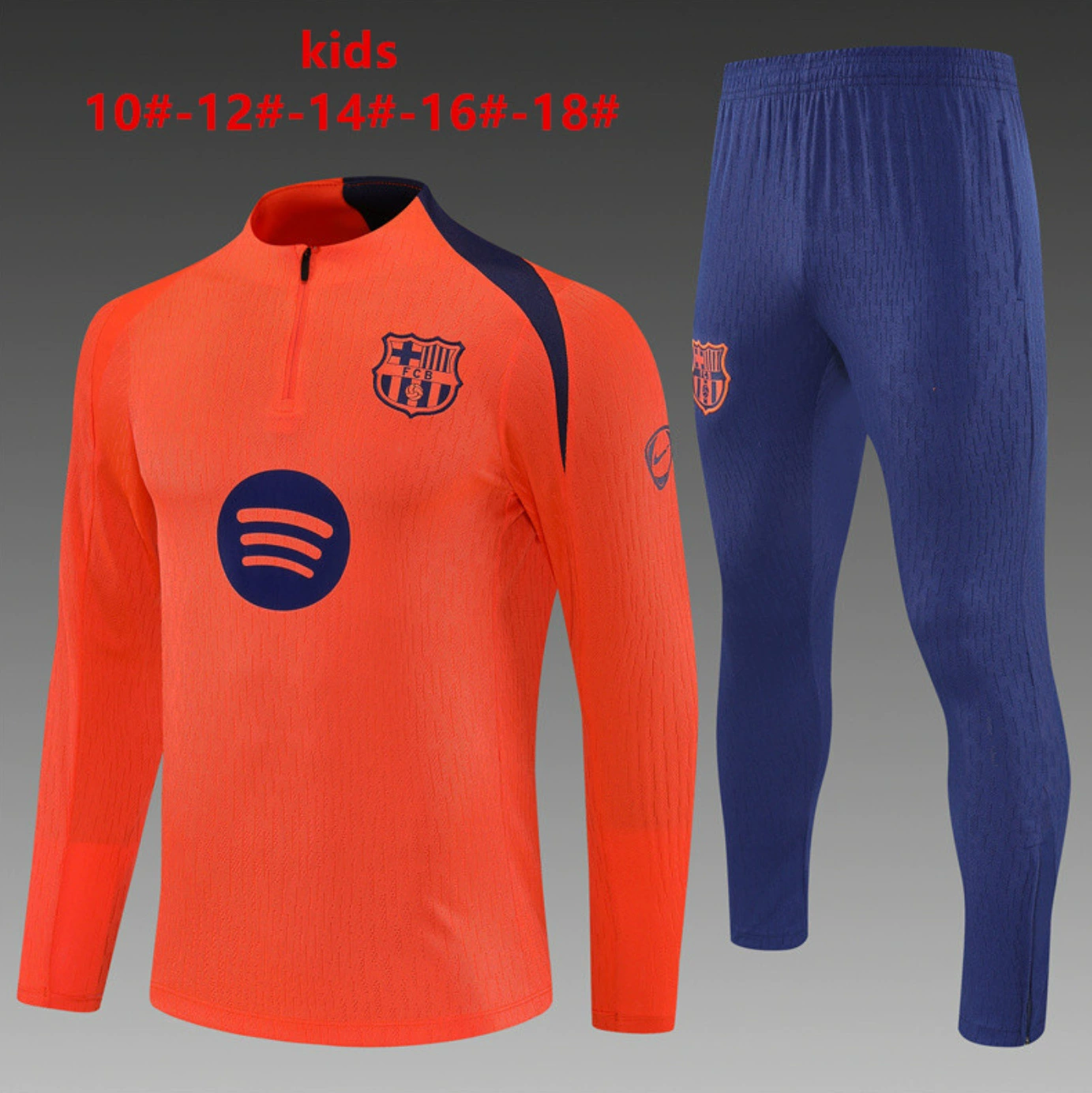 Бразильская тренировочная спортивная экипировка Barcelona Arsenal Tottenham Napoli Feyenoord AC детская с длинным рукавом костюм