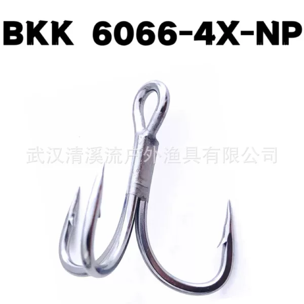 Bulk Bkk Black King Kong Three-Hook Matte Tin Coating 6066-4X-Np Lure Fishhook Four Times Strengthened Bt663