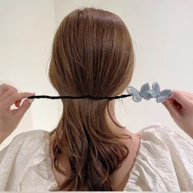 2025 新しい夏のヘアアーティファクトボールヘッドヘッドウェア怠惰なリボン編組ヘアスタイラーヘアアクセサリー卸売|undefined