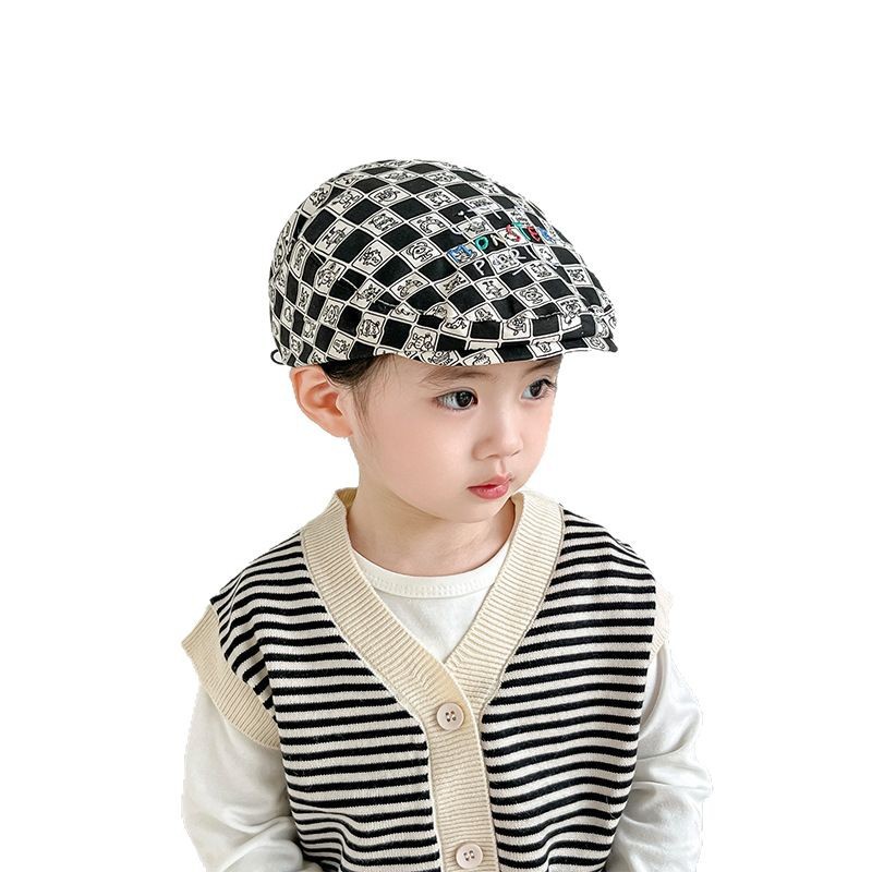 ins boina infantil coreana primavera y otoño sombrero de bebé estilo extranjero niñas y niñas sombrero de sol pintor de niños