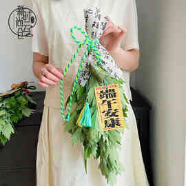 端午节布艺书法布鲜花花束包装布花艺包花布礼物包装纸花店材料