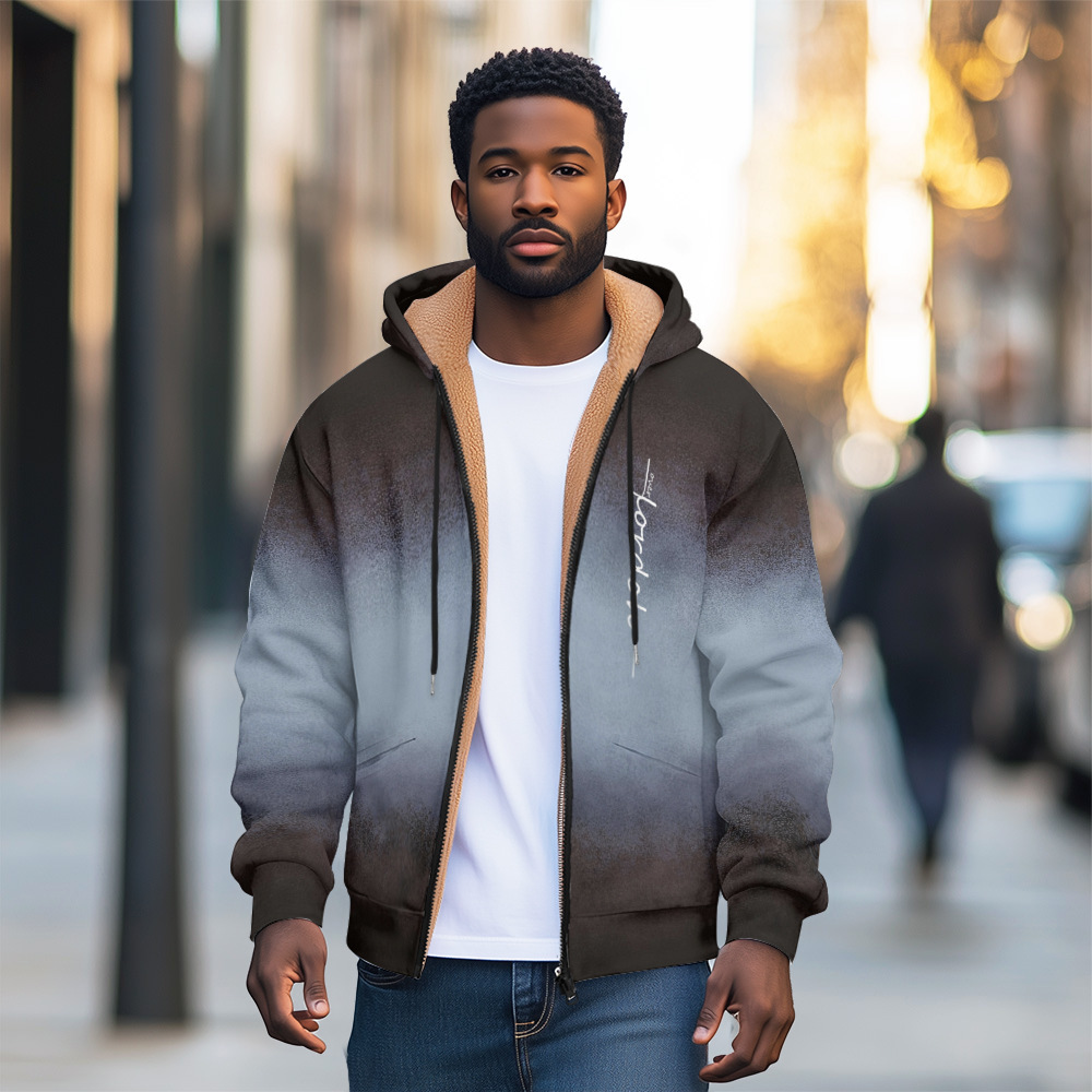 Chaqueta de manga larga de todo fósforo de moda clásica simple, casual diario, cómodo suéter con capucha con cremallera MF12