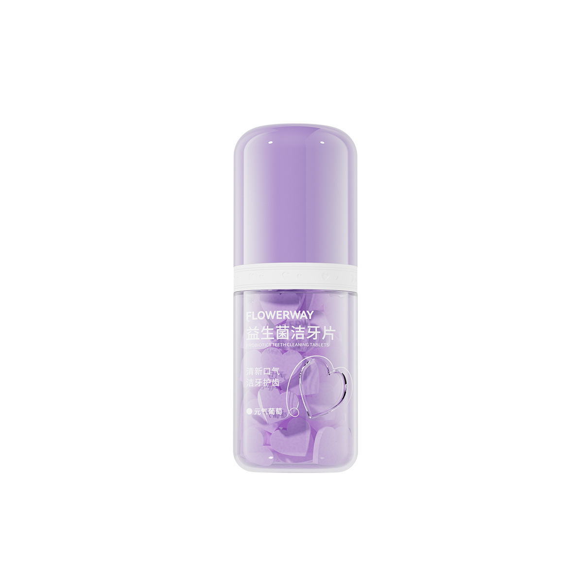 FLOWERWAY probiótico limpiador de dientes, aliento fresco, cuidado de las encías, limpieza de dientes, perfume de enjuague portátil, fabricante image 7