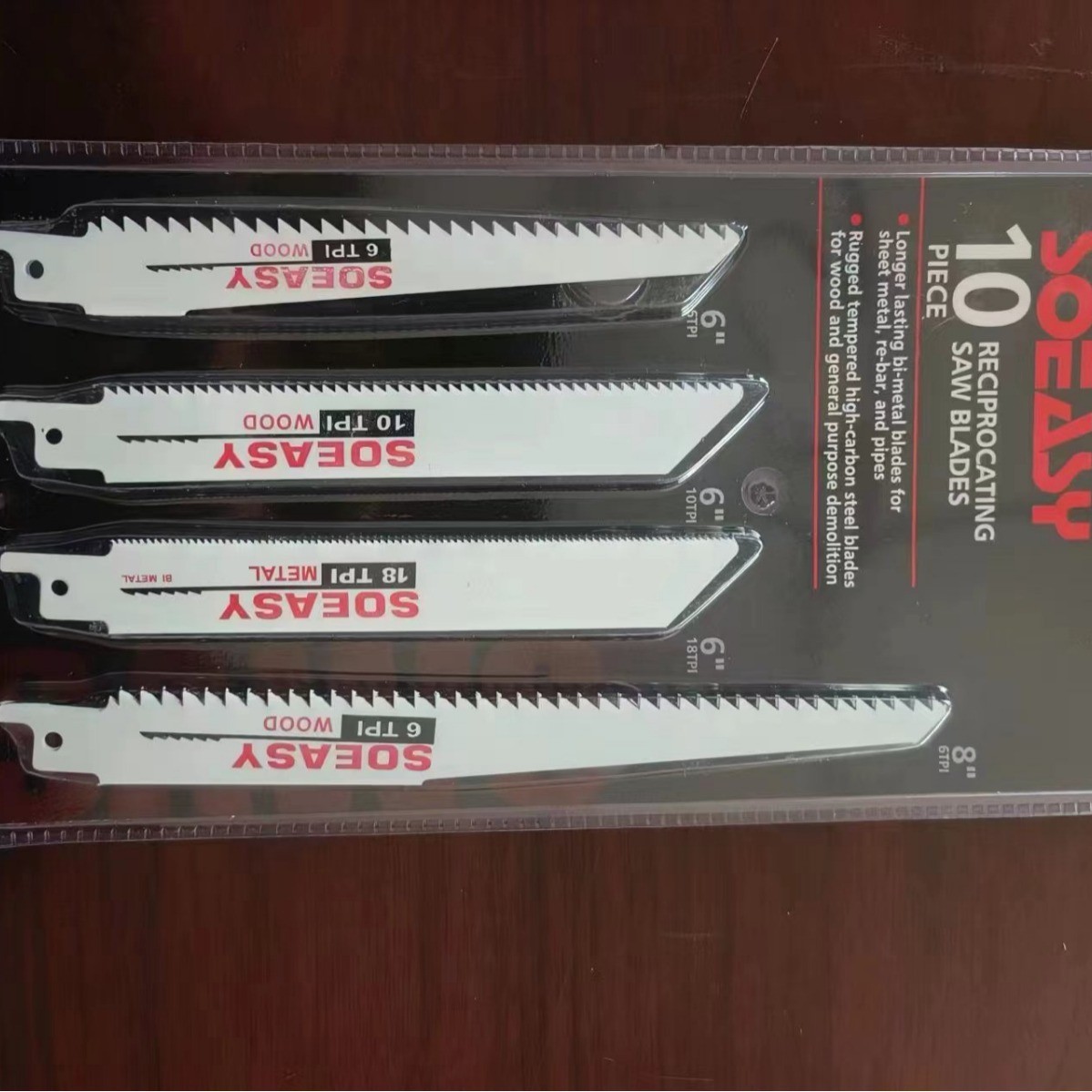 Soeasy往复锯条 金属木头塑料铝用粗齿细齿曲线锯片锯条切割机