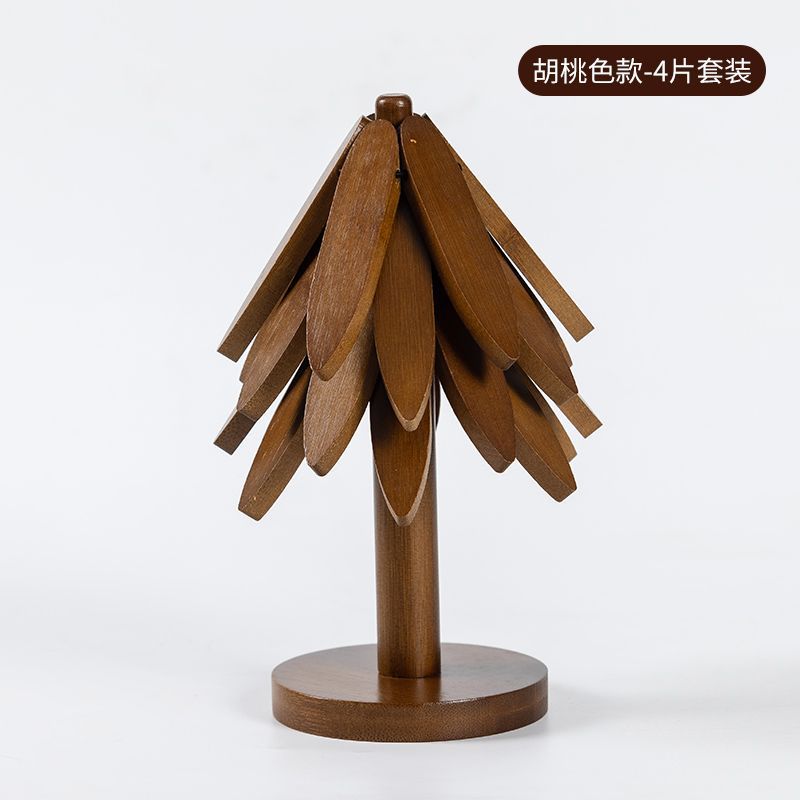 Nuevo árbol de Navidad de alta calidad almohadilla de aislamiento térmico mesas de comedor creativas tazas de árbol resistentes a quemaduras cojín de platos cubiertos domésticos