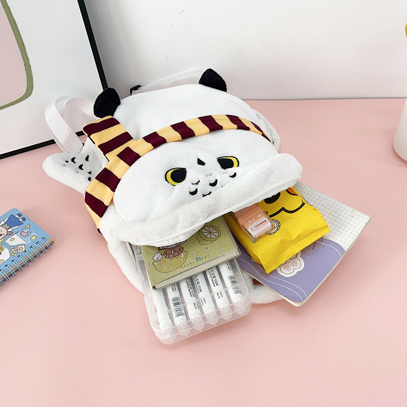 Bolsos de nieve de búho transfronterizo nuevos dibujos animados de alto valor de peluche lindo mochila colgante muñeca