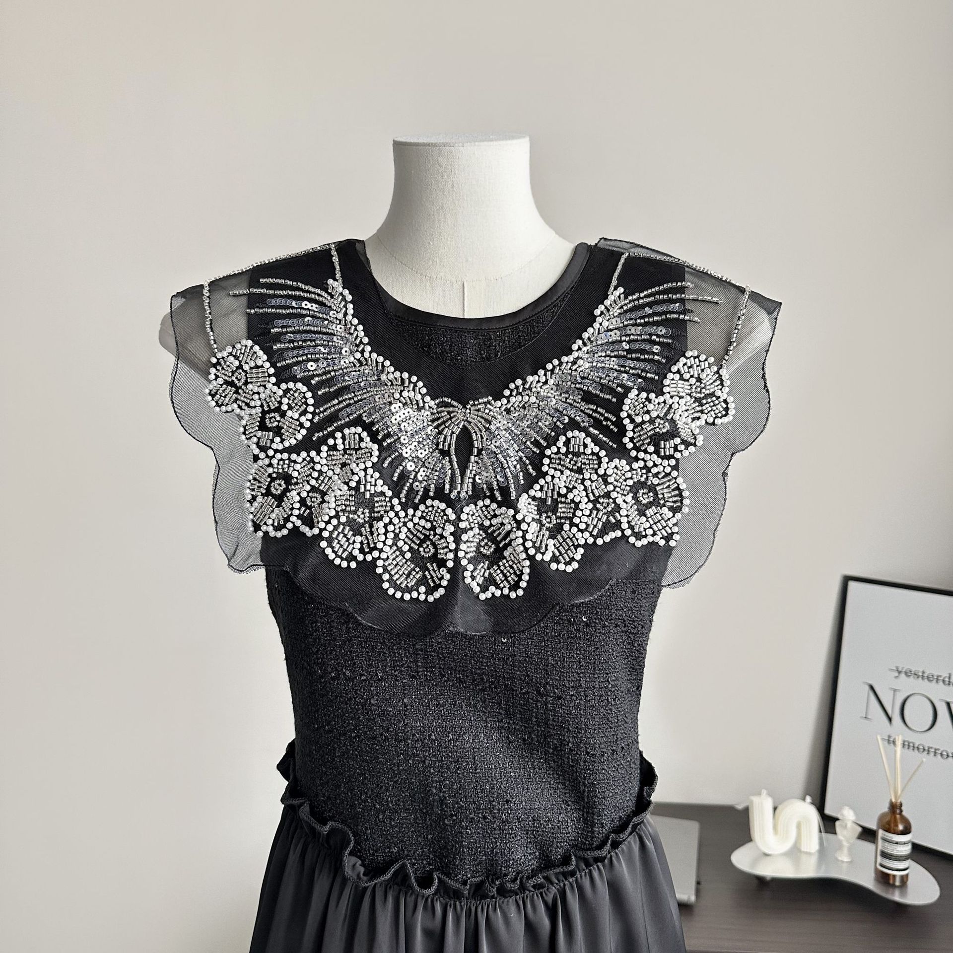Ingeniería pesada esquinilla collar vestido de boda collar bordado accesorios de moda collar collar image 1