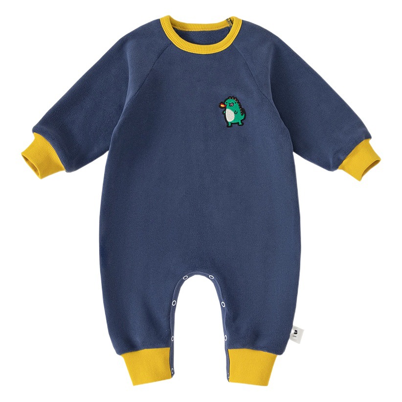 Babycity invierno de los niños de una pieza saco de dormir split pierna bebé dibujos animados casa pijamas de una sola pieza terciopelo caliente DY83151
