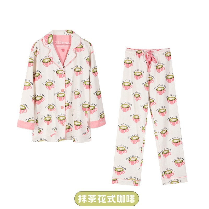 PJSawage秋冬保暖加厚磨毛棉质睡衣睡裤月子服家居服套装女 pjs|undefined