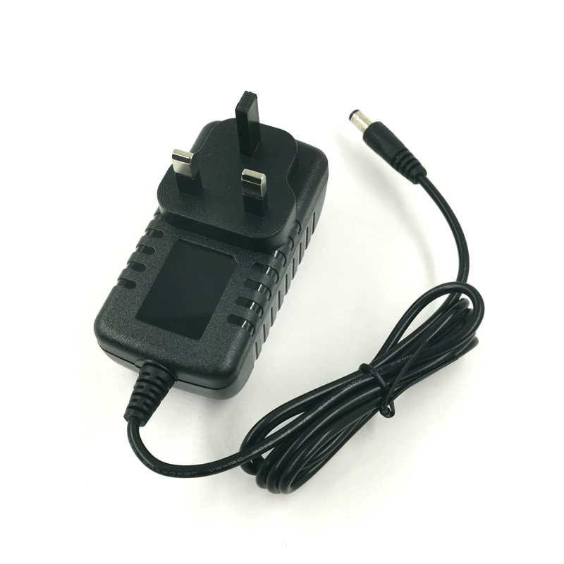 Адаптер питания Changgui, британский стандарт, 12В3А, черный, настенный, 12В3000мА, оптом