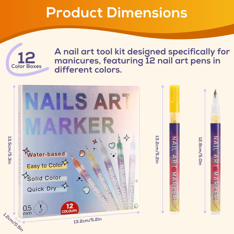Cross-Border 0.5mm Needle Tip Nail Art Graffiti Pen DIY Wearable Nail Painting Pen Hand-Painted Dotting and Outlining Acrylic Marker Pen Cross-Border 0.5mm Needle Tip Nail Art Graffiti Pen DIY Wearable Nail Painting Pen Hand-Painted Dotting and Outlining Acrylic Marker Pen