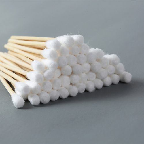 Wholesale disposable sterile cotton swabs, sterilized ear removal, sterilized infants and young children, embroidered cotton balls, cotton swabs 10cm