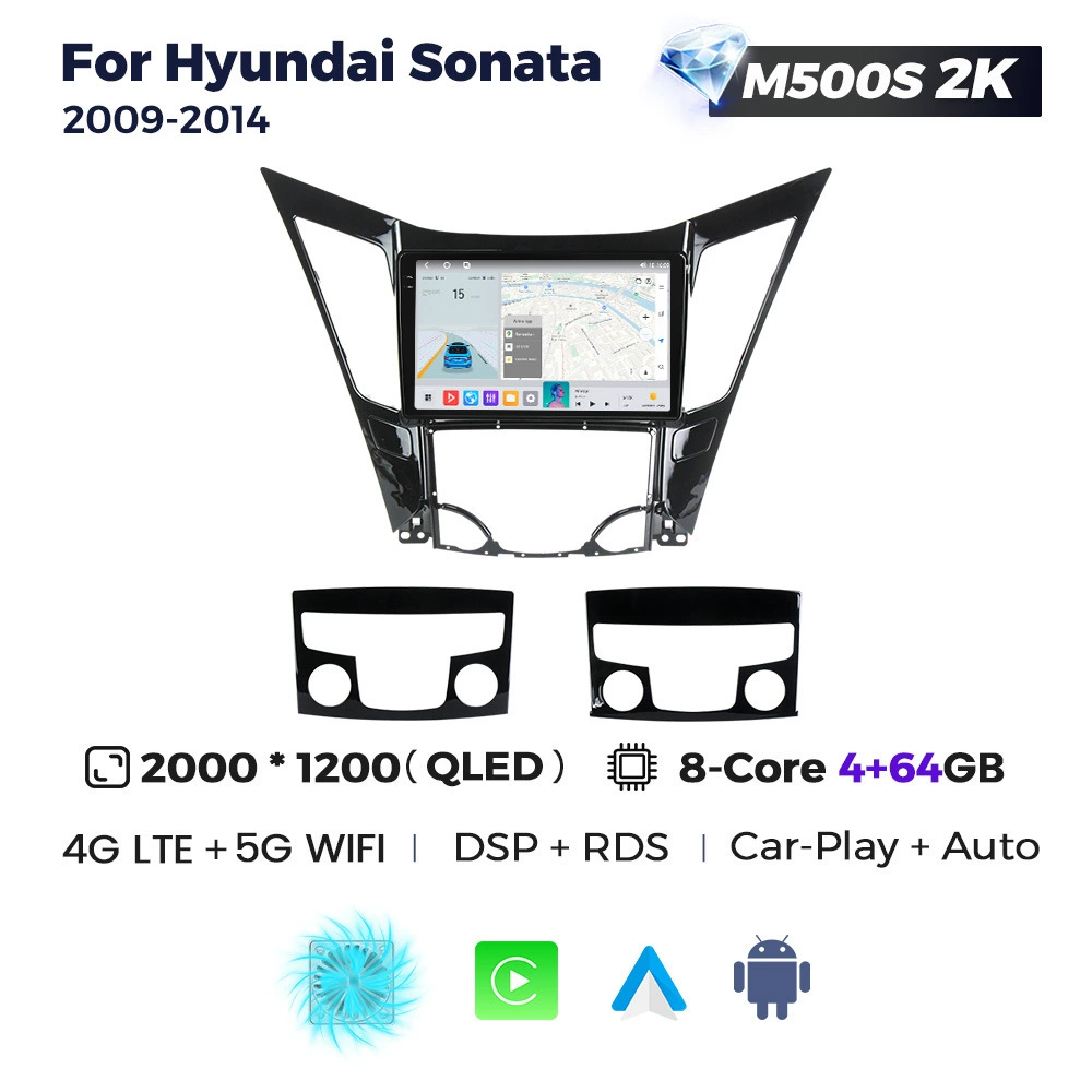 Подходит для автомагнитолы Hyundai Sonata 8 2009-2014 восьмого поколения, навигатор на Android в среднюю консоль
