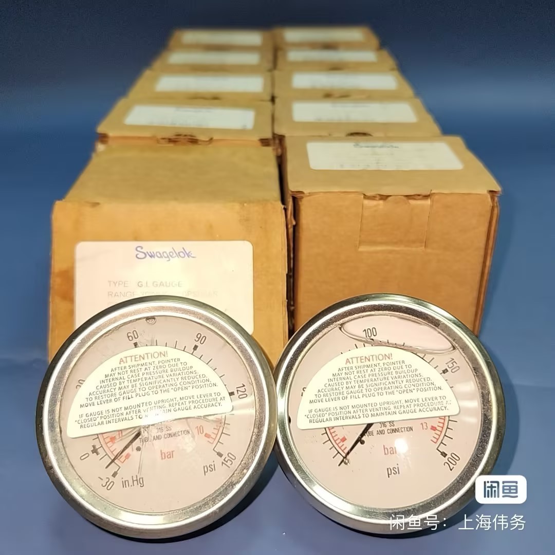 Swagelok 压力表 PGI-63C-PG150-CAO1  PGI-63C-PG200-CAO1 新品