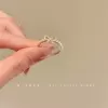 Ring pearl with bow
