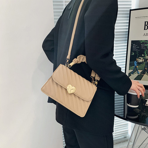 Popular embroidery texture bag women's bag  new commuter rhombus simple single shoulder crossbody bag hand small square bag