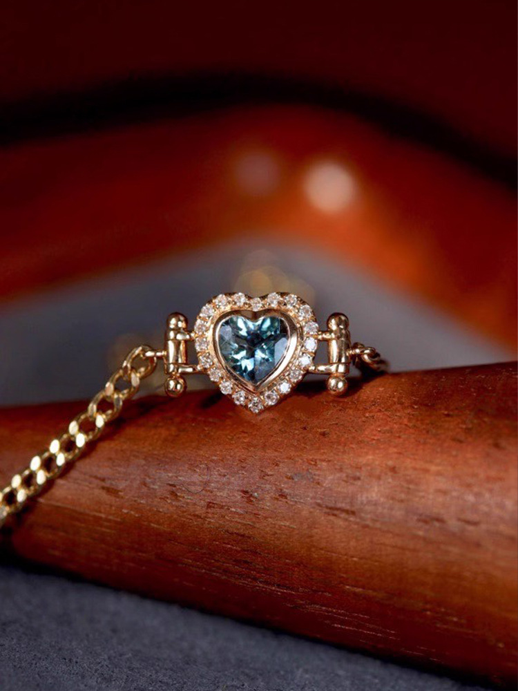 1 Piece 925 Sterling Silver Heart Shape 925 Sterling Silver Cuban Link Chain Curb Chain Bracelets display picture 6