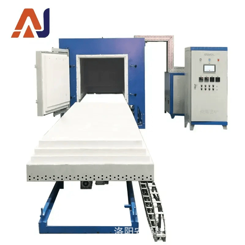 Высокотемпературная тележечная электрическая печь, тележечная печь, четырехсторонняя нагревательная электрическая печь с боковым открытием, уплотнение дверцы, промышленная электрическая печь