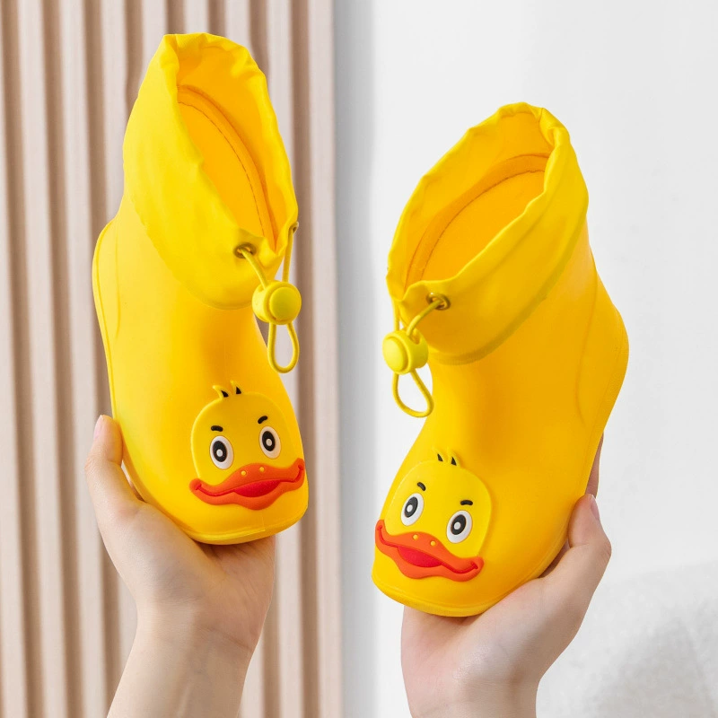 B.Duck, детский плащ на все сезоны, обувь, нескользящие водонепроницаемые мультяшные ботинки для мальчиков, 2–7 лет