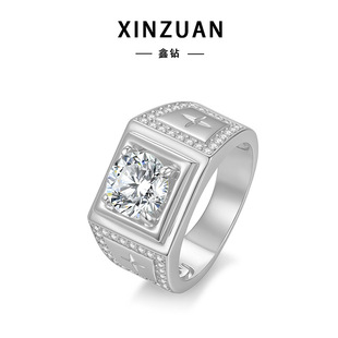 European and American Hot-Selling High-End and Domineering New Couple Rings Men's Micro-Embellished Jewelry Wholesale Manufacturers Fashionable and High-End Temperament