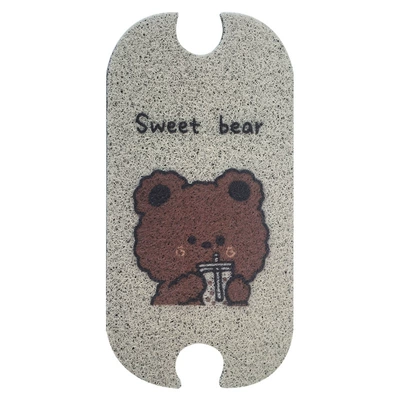 Electric vehicle foot mat – Footrest Pad - milk-tea-bear-yadi-c09