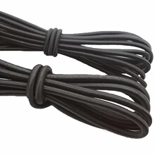 定制2.5mm黑白彩色泰国乳胶橡胶圆皮筋圆松紧带高弹力牛筋绳