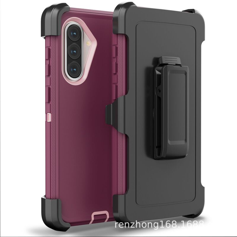 Tashhar Sam A36/56 Three-Proof Mobile Phone Case Leather Belt Clip Military-Grade Heavy-Duty Three-In-One Protective Case