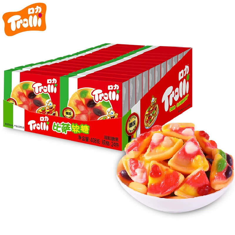 Жевательная конфета (Trolli) Гамбургер, фруктовые вкусы, QQ-конфеты для детей, разные упаковки