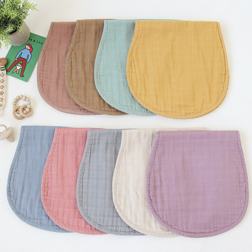 Muslin six-layer gauze baby burp towel newborn anti-vomiting milk towel pure cotton shoulder pad baby bib bib