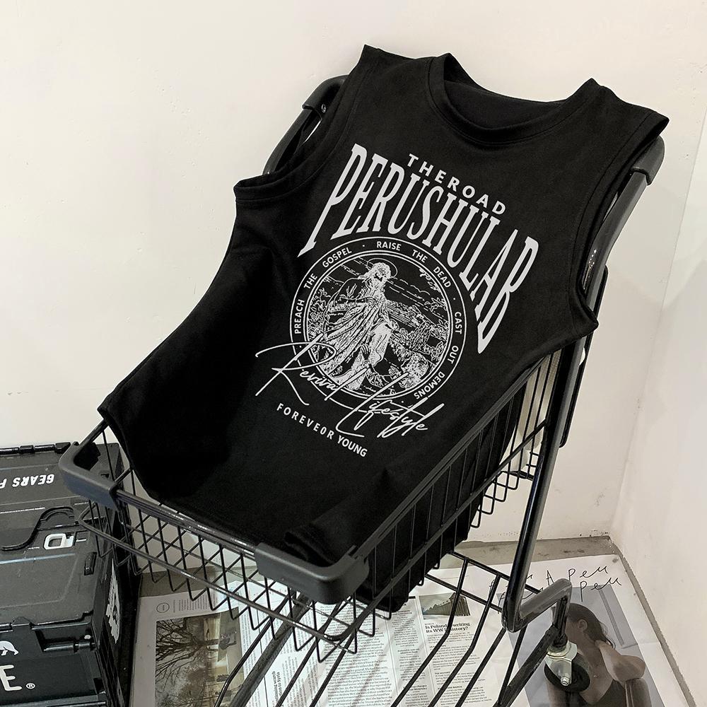 American Vintage Distressed Sleeveless Vest - Image 2