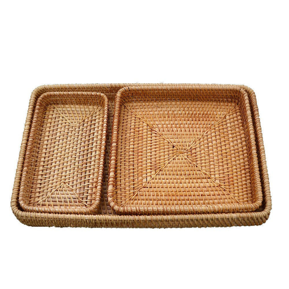 Handwoven Rattan Storage Basket With Lid And Inner Fabric Lining_voghion.com