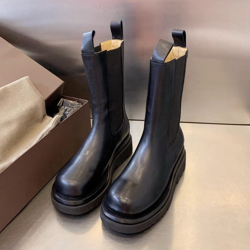 Women's Large Size Martens Boots  Autumn/Winter New Short Leg Chelsea Boots British Style Cylinder Boots