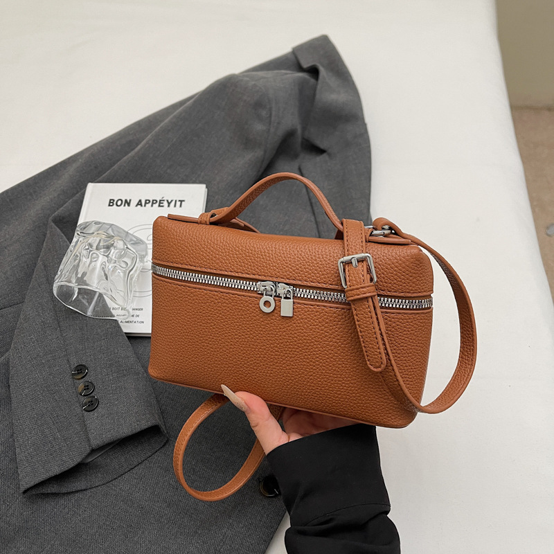 Coreana alta sensación bolso de mano pequeño bolso cuadrado para mujeres 2026 nueva moda estilo exterior ocio bolso de hombro