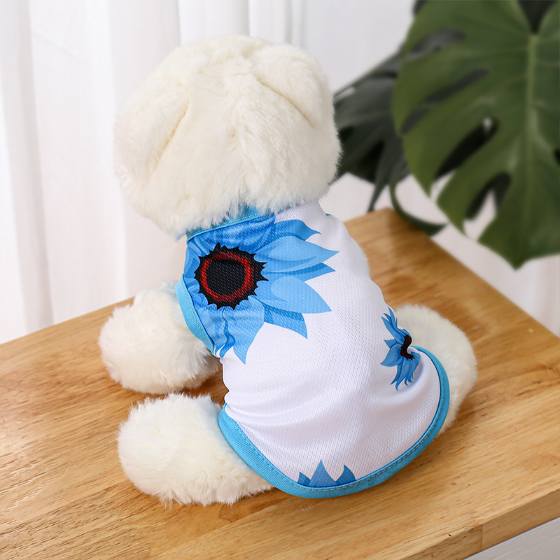 Lente En Zomer Dunne Puppy Kleding Huisdier Vest Tas Vest Ademende Kattenkleding Huisdier display picture 1